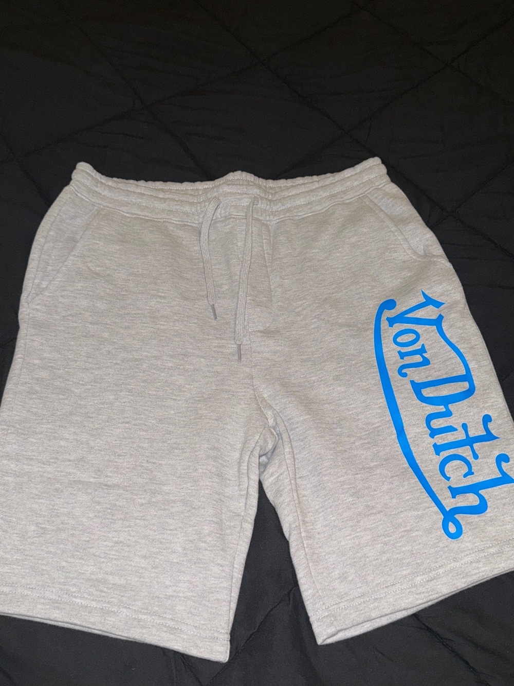 Von Dutch Gray Shorts with Dark Gray Logo